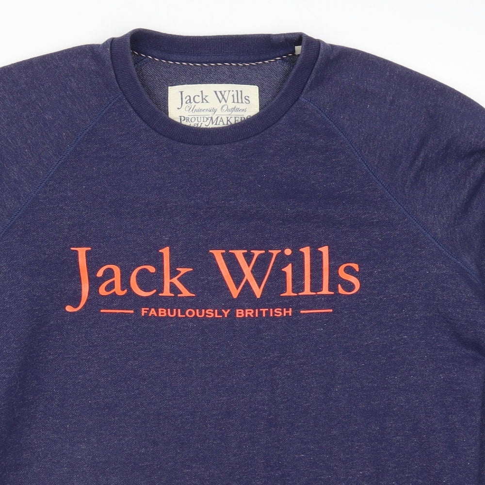 Jack Wills Mens Blue   Pullover Sweatshirt Size M