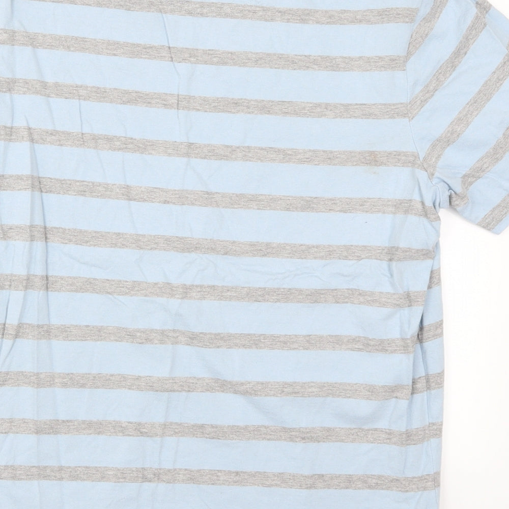 Farah Mens Blue Striped   T-Shirt Size M