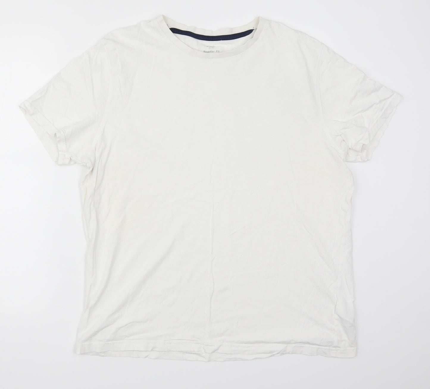 Marks and Spencer Mens White    T-Shirt Size L