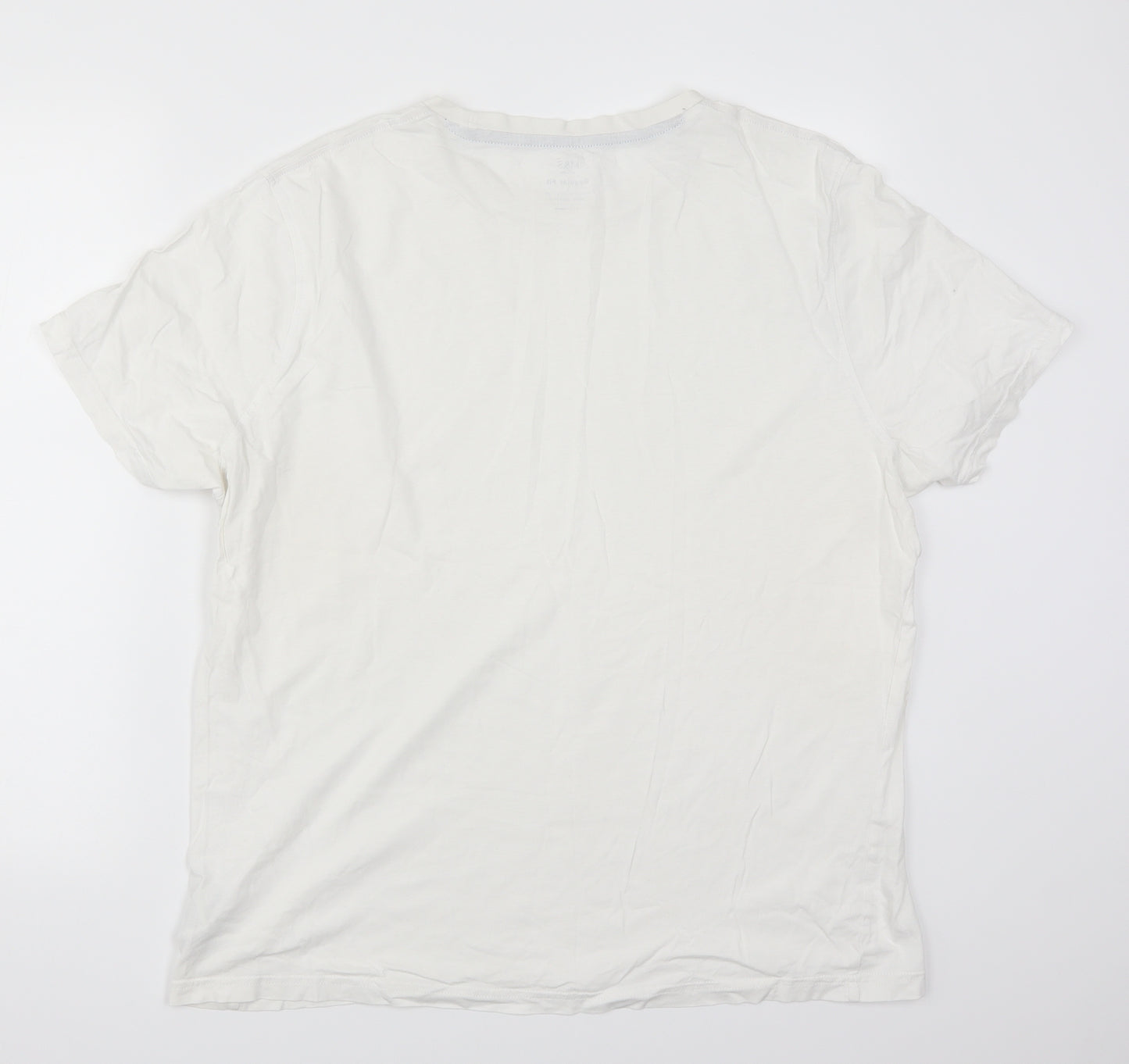 Marks and Spencer Mens White    T-Shirt Size L