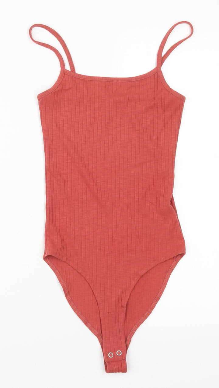 Primark Womens Pink Bodysuit One-Piece Size 4