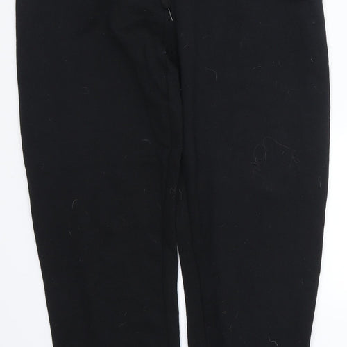Preworn Womens Black   Sweatpants Trousers Size 8 L27 in