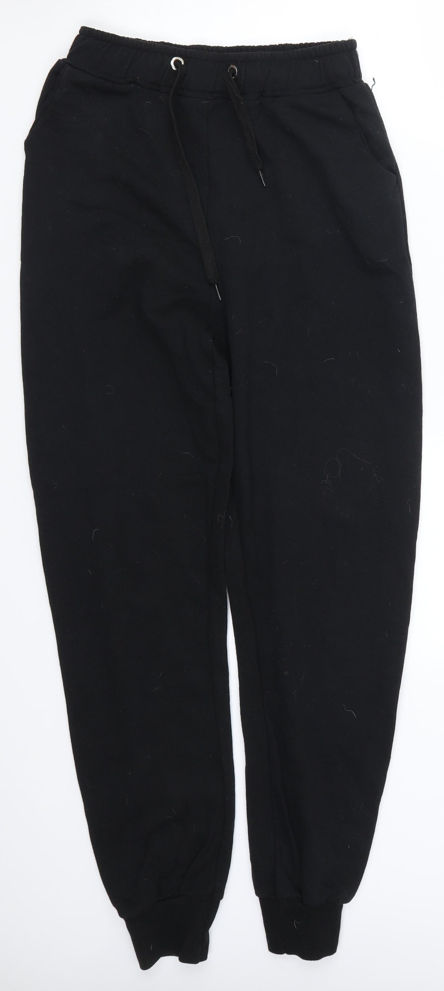 Preworn Womens Black   Sweatpants Trousers Size 8 L27 in