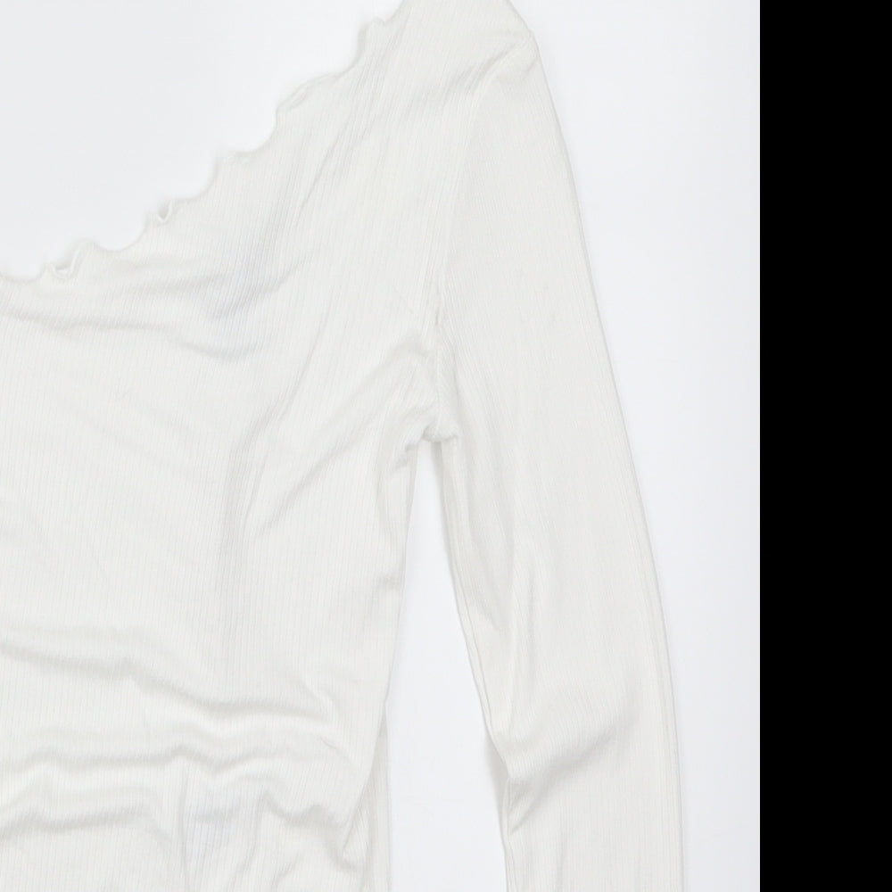 ASOS Womens White   Basic T-Shirt Size 4