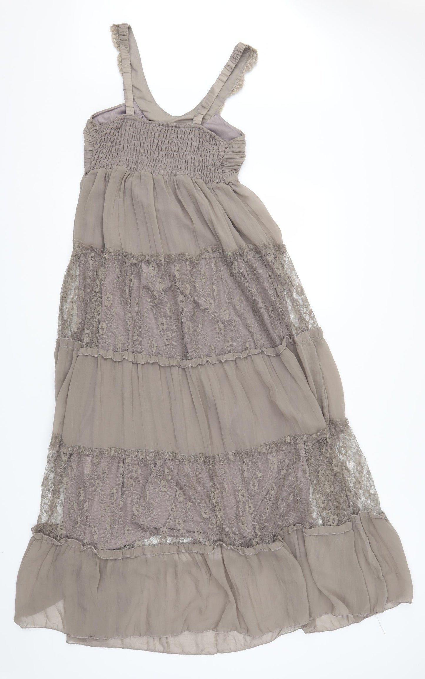 Quiz Womens Beige  Lace Trapeze & Swing  Size M