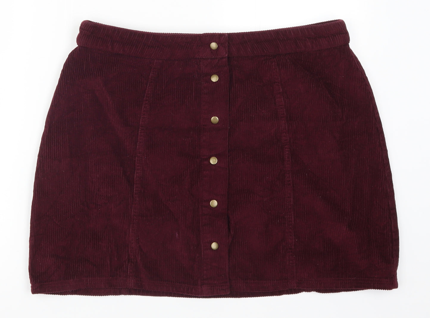 Pep & Co Womens Purple  Corduroy Mini Skort Size 14