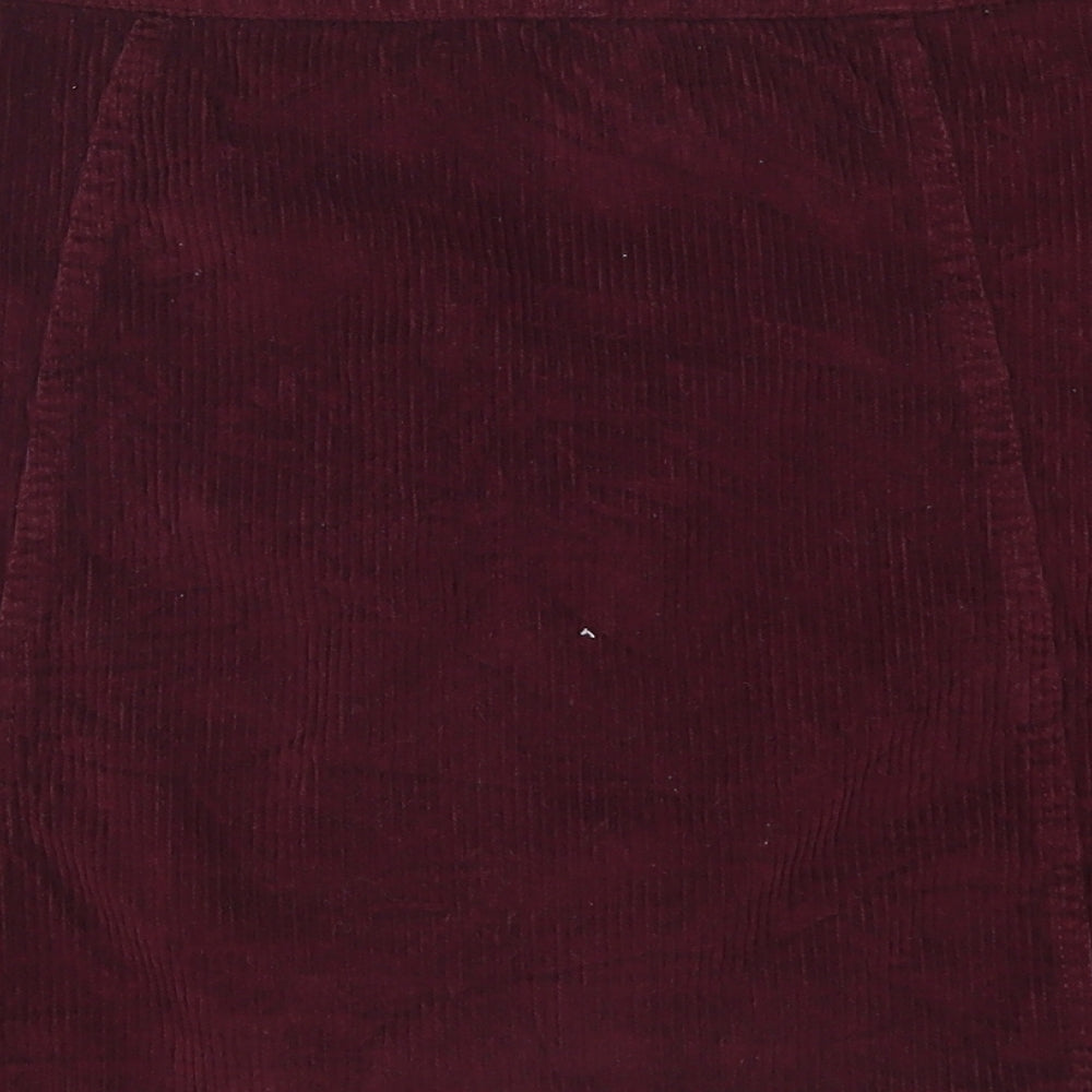 Pep & Co Womens Purple  Corduroy Mini Skort Size 14