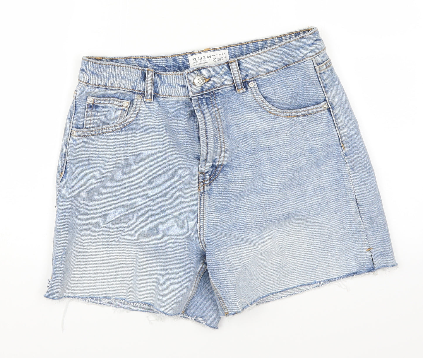 Denim Co Womens Blue  Denim Cut-Off Shorts Size 12