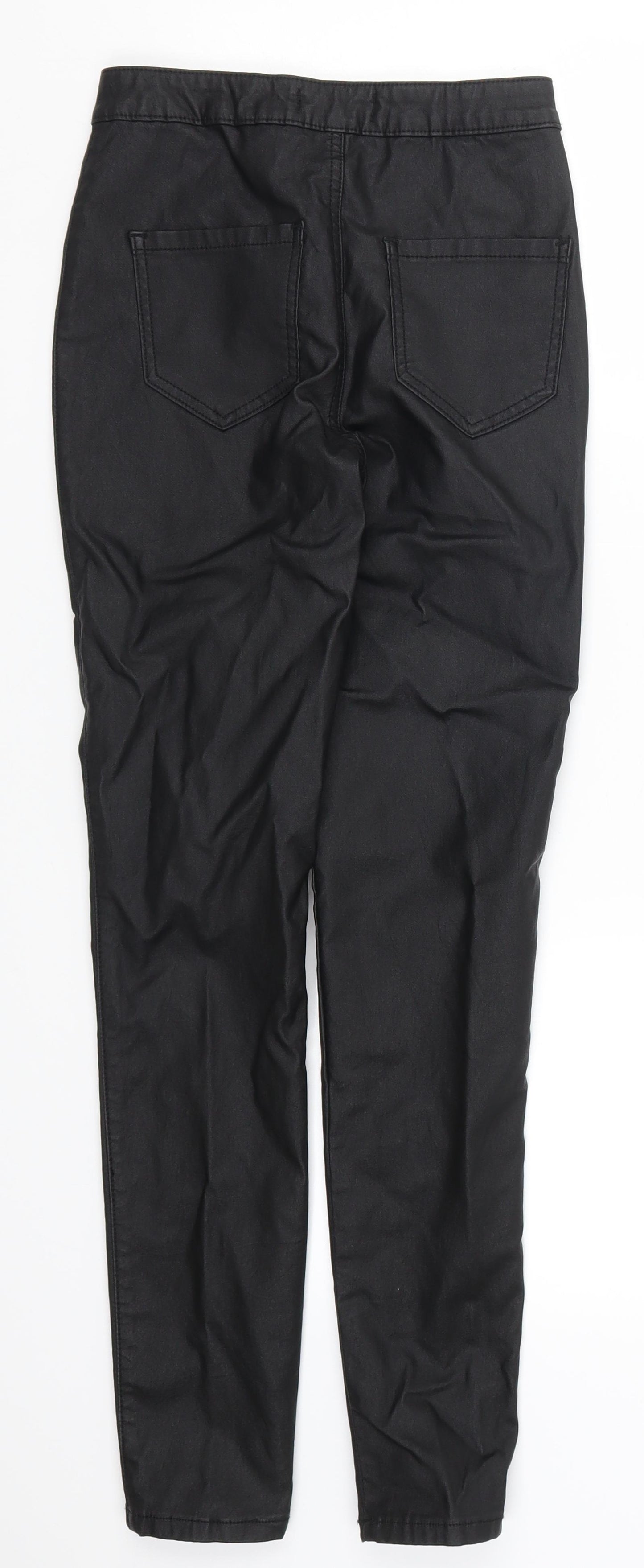 Missguided Womens Black   Trousers  Size 8 L27 in