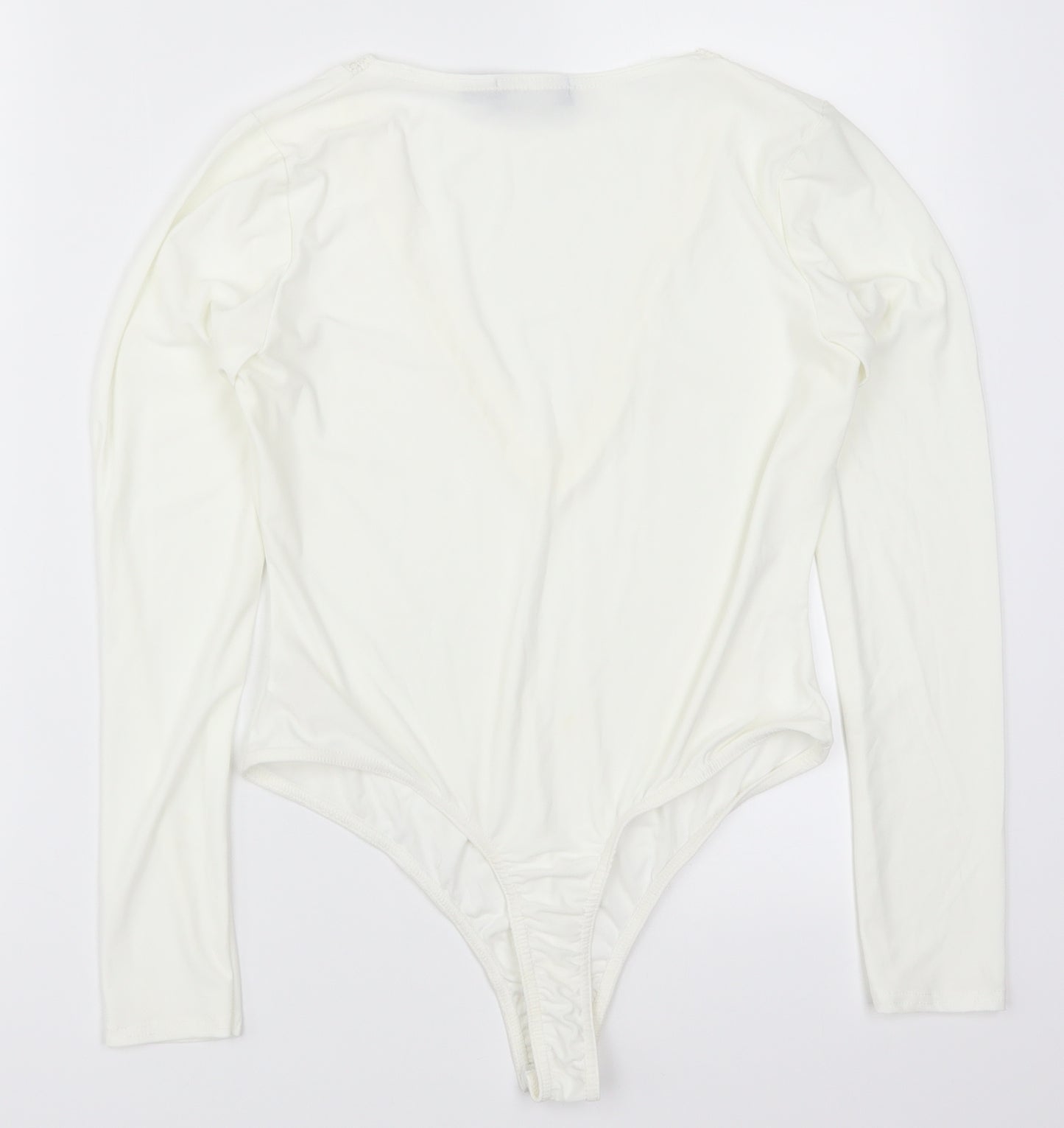 PRETTYLITTLETHING Womens White   Bodysuit One-Piece Size 12