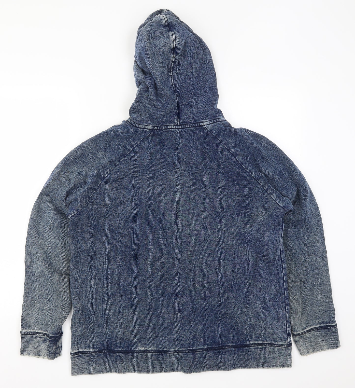 Matalan Womens Blue  Denim Full Zip Hoodie Size 16
