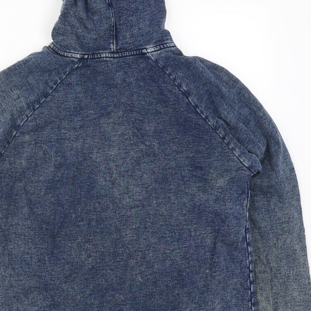 Matalan Womens Blue  Denim Full Zip Hoodie Size 16