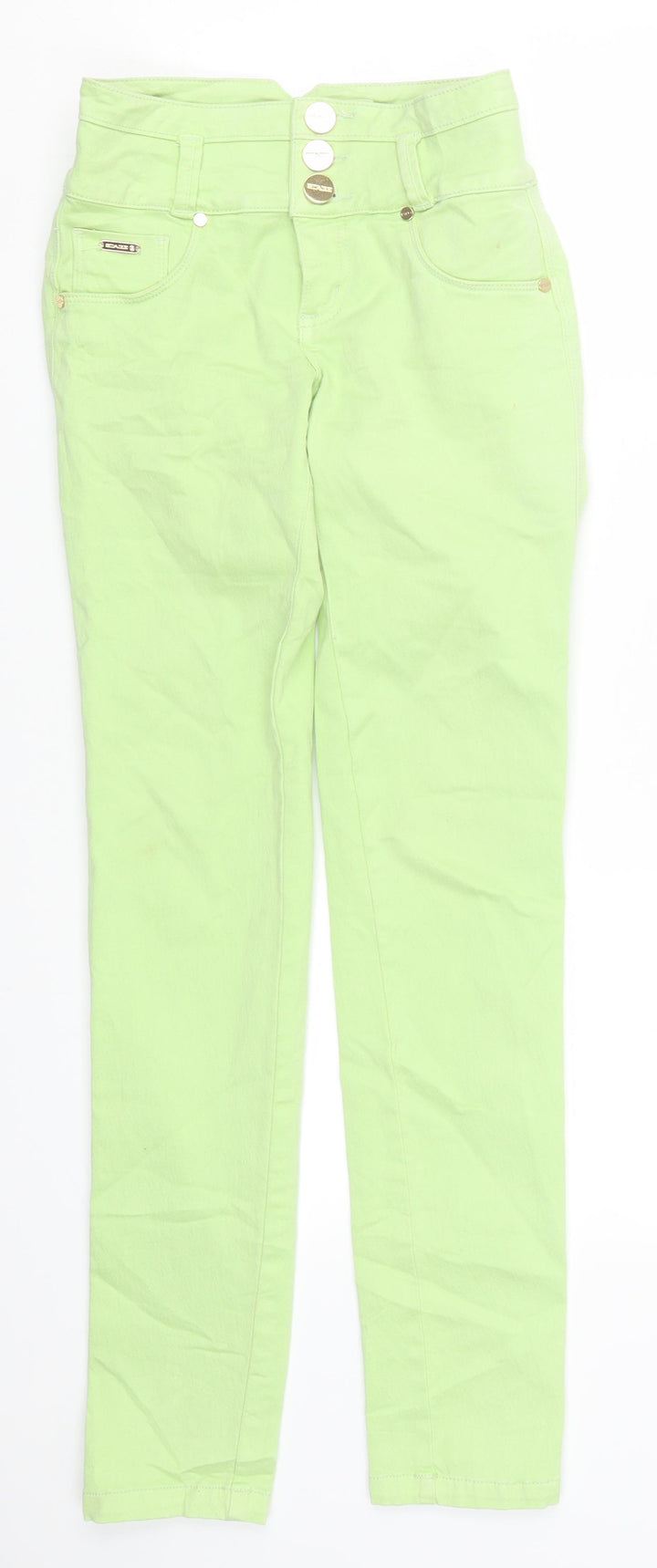 Stage Jeans Womens Green  Denim Straight Jeans Size 25 in L30 in