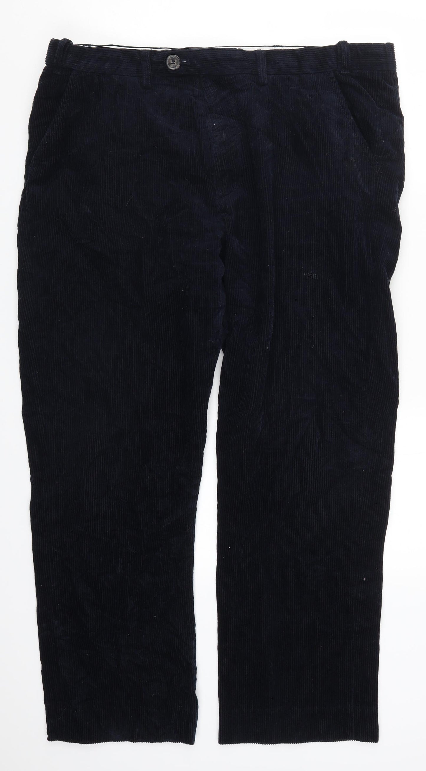 Lincoln Mens Blue  Corduroy Trousers  Size 38 L29 in