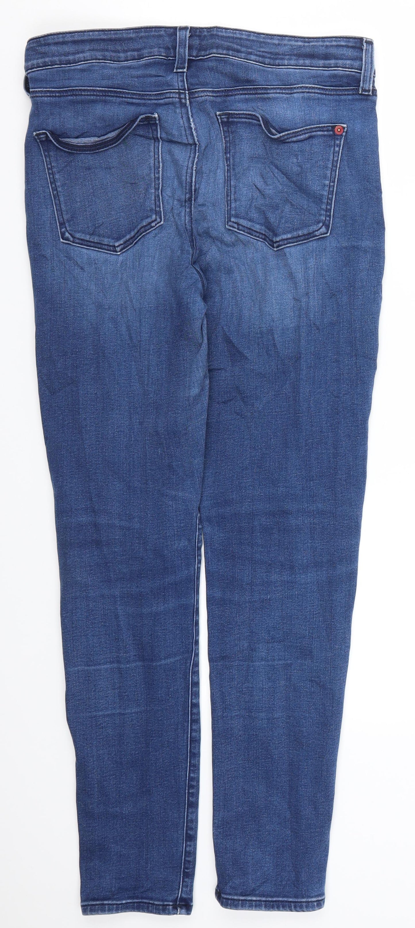 Spanx Womens Blue  Denim Skinny Jeans Size 32 in L28 in