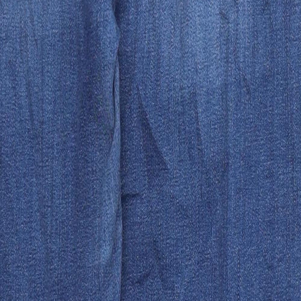 Spanx Womens Blue  Denim Skinny Jeans Size 32 in L28 in