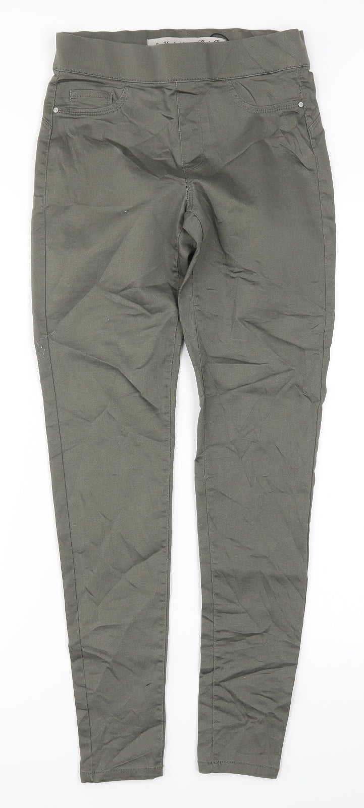 Denim Co Womens Green  Denim Jegging Jeans Size 8 L27.5 in