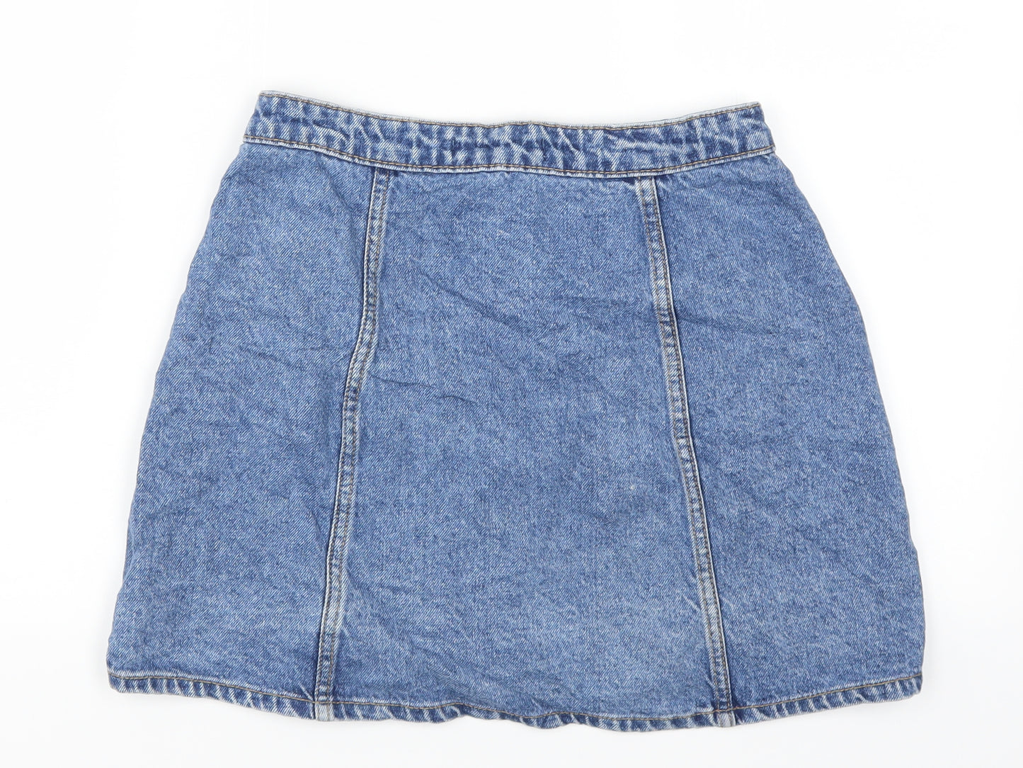 Denim Co Womens Blue  Denim A-Line Skirt Size 8
