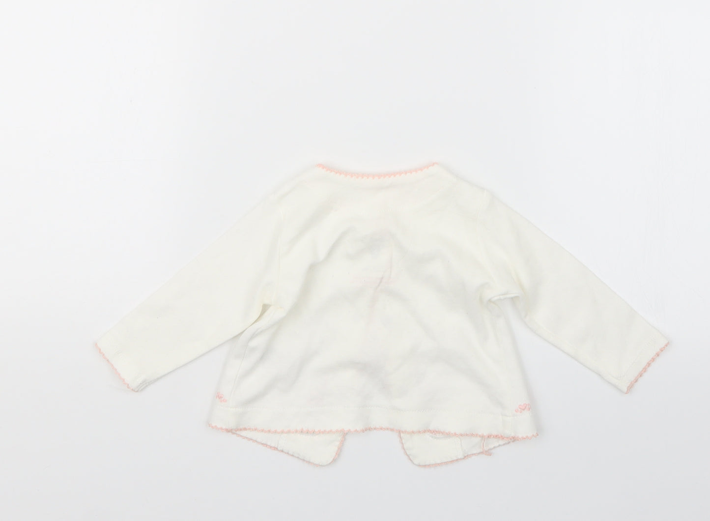 Sterling Baby Girls White   Cardigan Jumper Size 0-3 Months