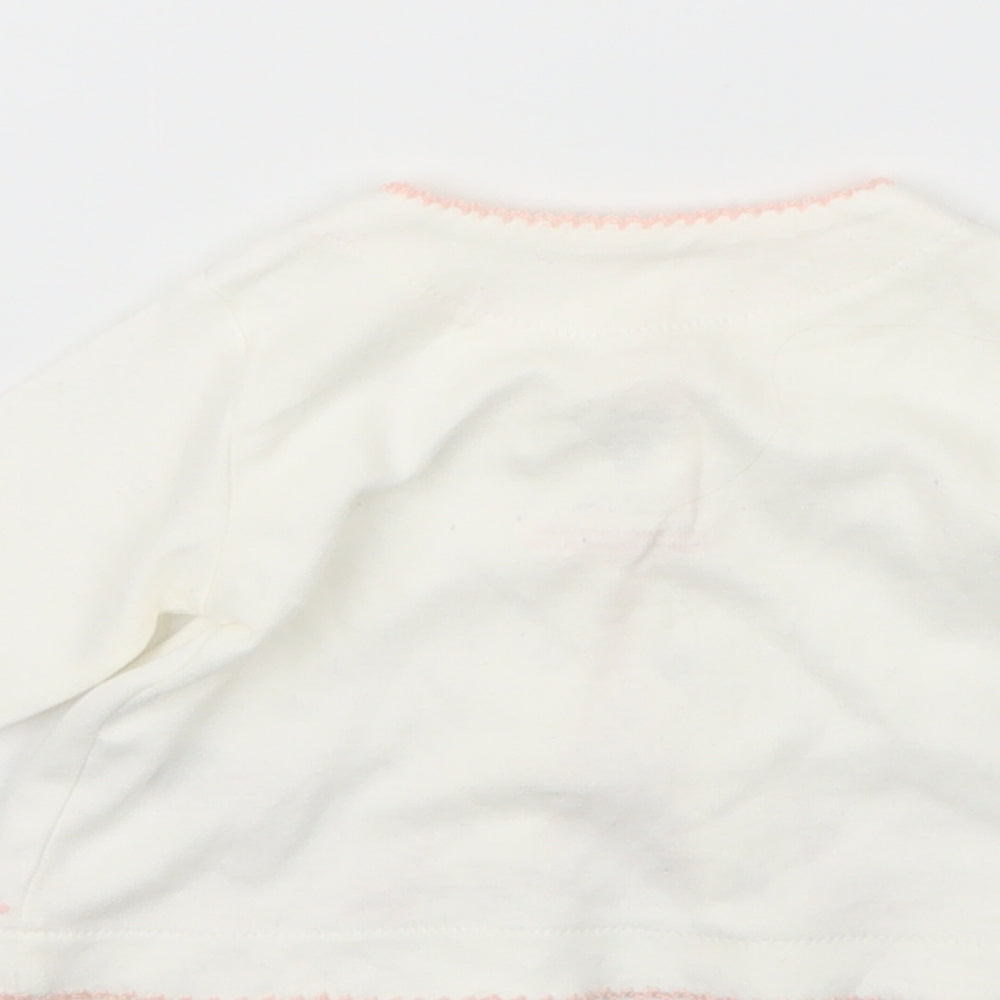 Sterling Baby Girls White   Cardigan Jumper Size 0-3 Months