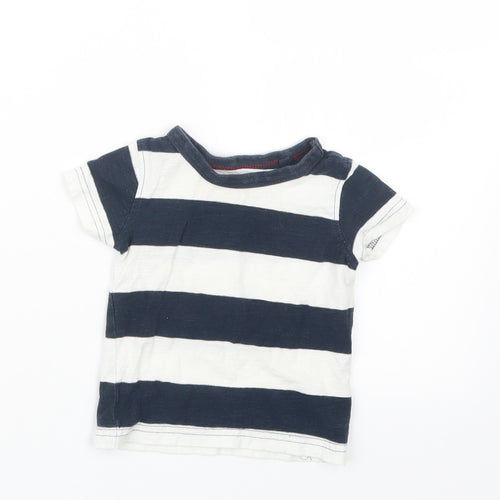 NEXT Boys Blue Striped  Basic T-Shirt Size 3-6 Months