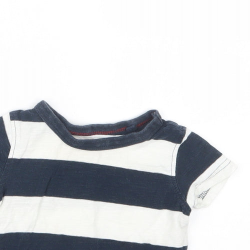 NEXT Boys Blue Striped  Basic T-Shirt Size 3-6 Months