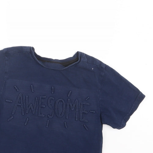 George Boys Blue   Basic T-Shirt Size 5-6 Years