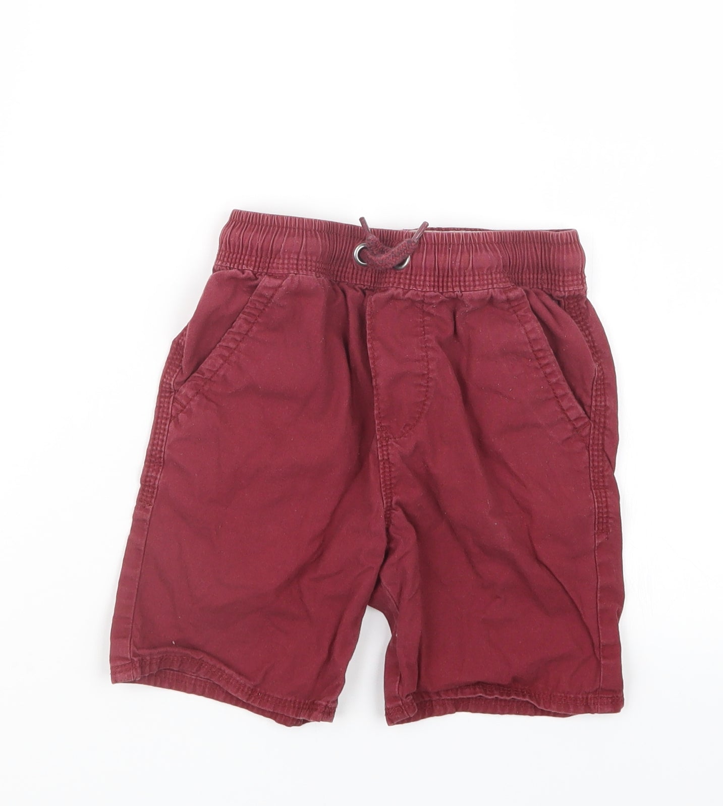 George Boys Red   Cropped Trousers Size 4-5 Years