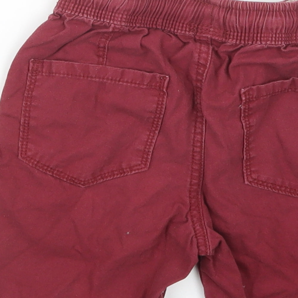 George Boys Red   Cropped Trousers Size 4-5 Years
