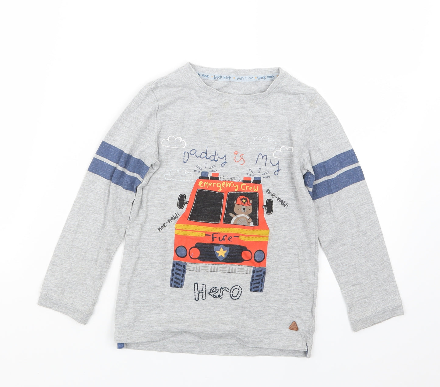 Mothercare Boys Grey   Basic T-Shirt Size 4-5 Years