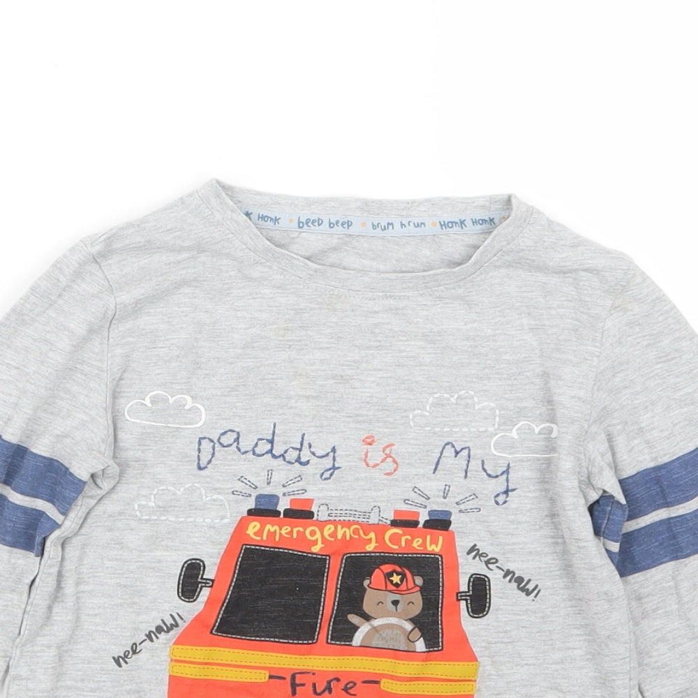 Mothercare Boys Grey   Basic T-Shirt Size 4-5 Years