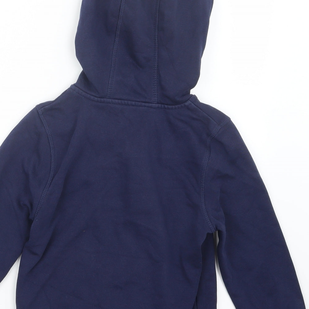 George Boys Blue   Full Zip Hoodie Size 4-5 Years