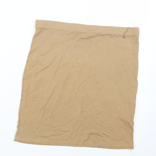 PRETTYLITTLETHING Womens Beige   Straight & Pencil Skirt Size 10