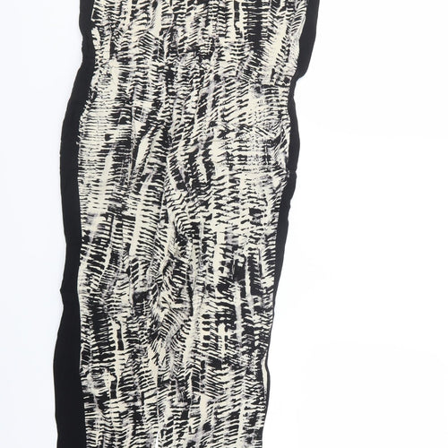Warehouse Womens Black Geometric  Jumpsuit One-Piece Size 8 L26 in