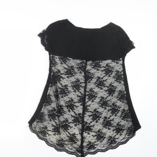 Zara Knit Womens Black  Knit Pullover Jumper Size S