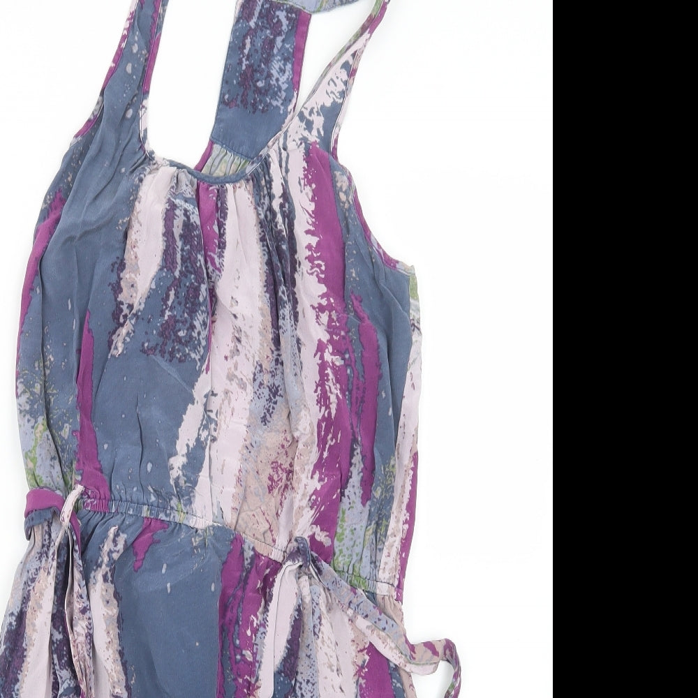 Charlie Jade Womens Purple Geometric  A-Line  Size M