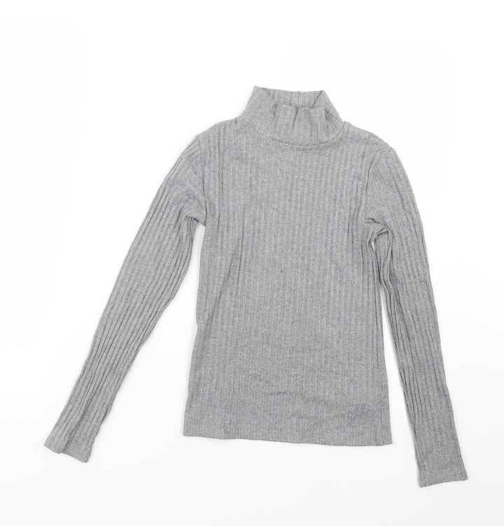 Topshop Womens Grey   Basic T-Shirt Size 8