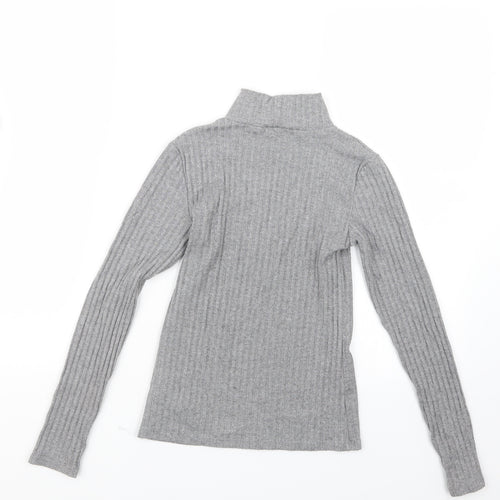 Topshop Womens Grey   Basic T-Shirt Size 8
