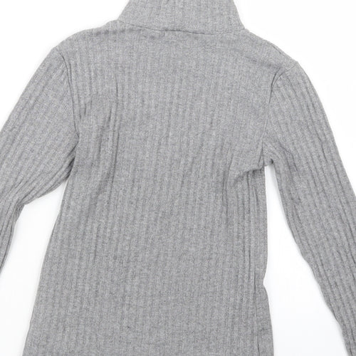 Topshop Womens Grey   Basic T-Shirt Size 8