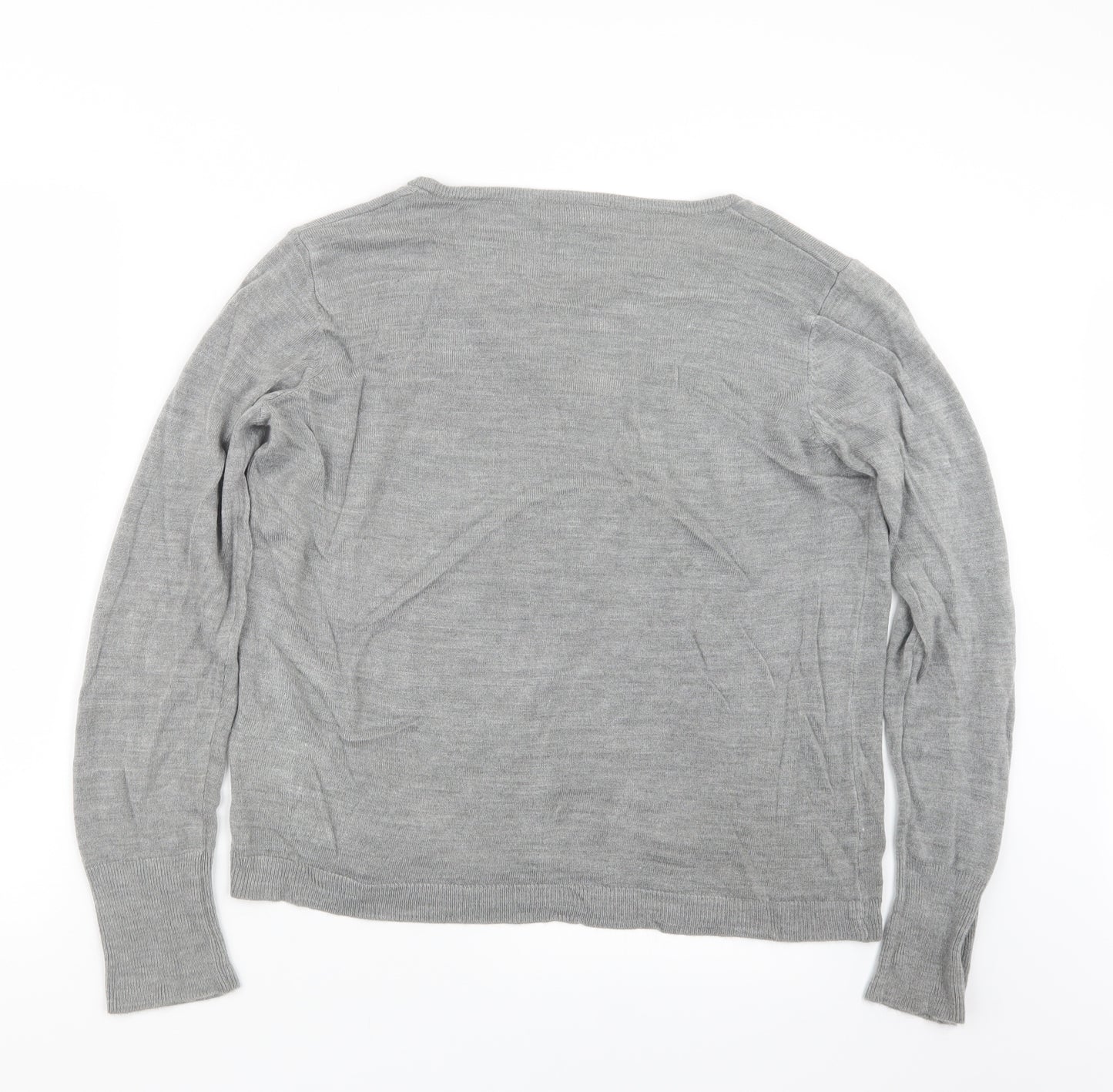 Primark Womens Grey  Knit Pullover Jumper Size 14