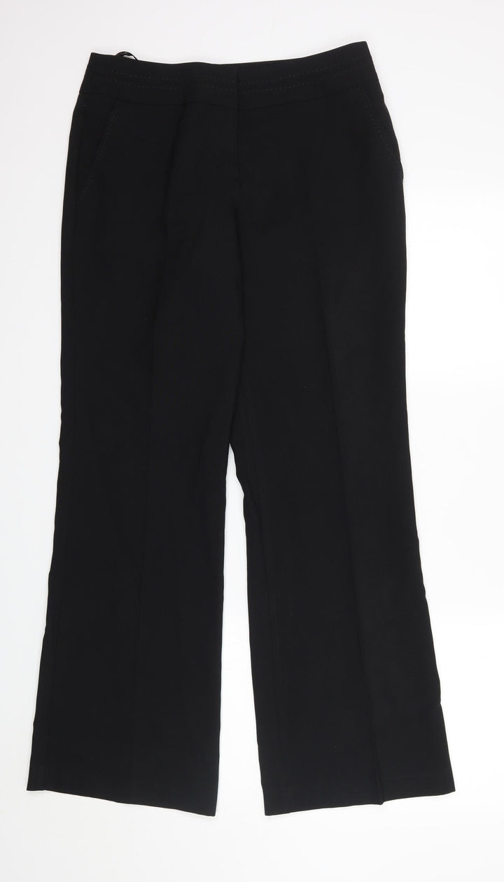 Atmosphere Womens Black Trousers Size 12 L31 in
