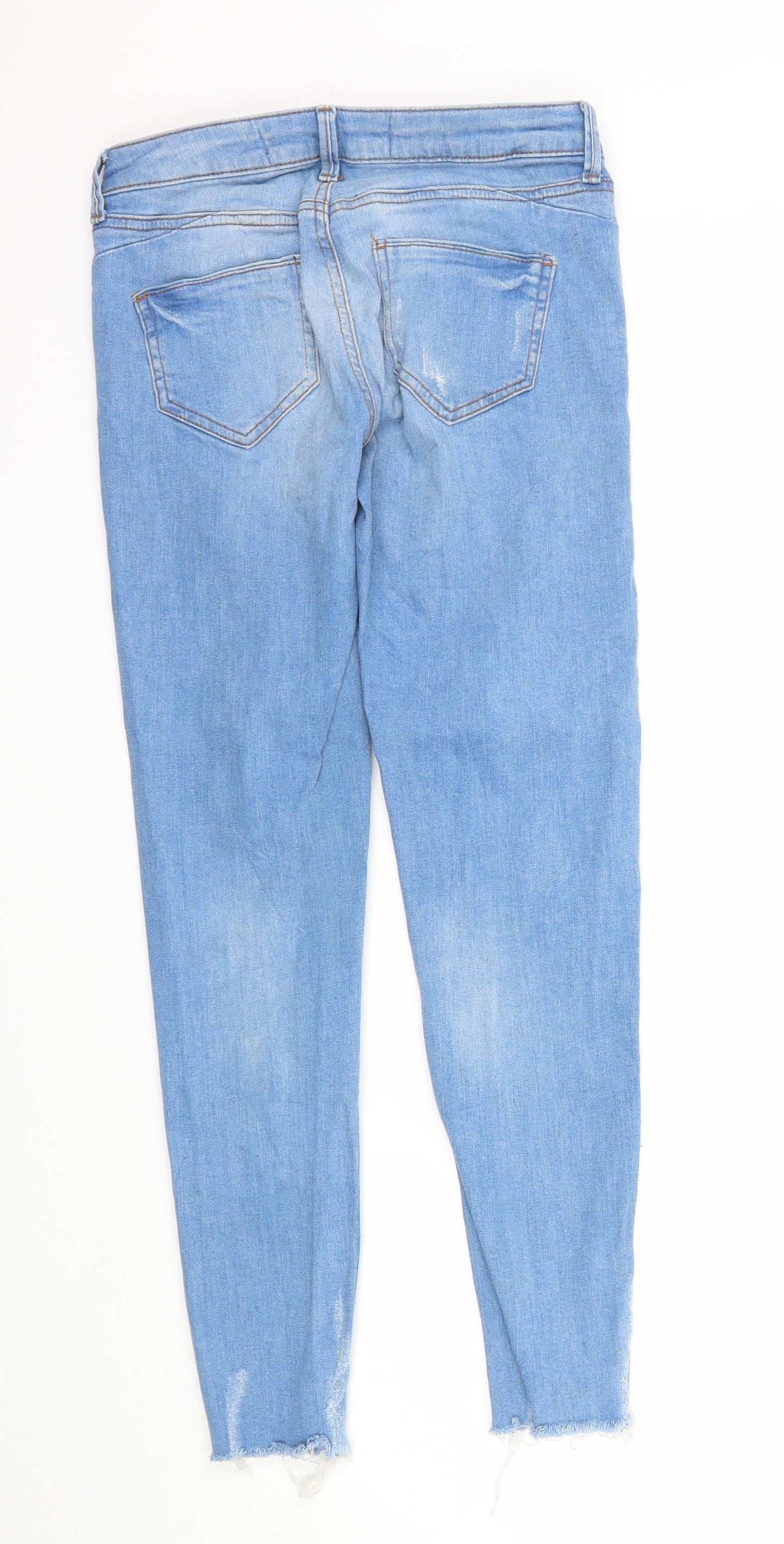 DenimCo Womens Blue  Denim Skinny Jeans Size 4 L26 in