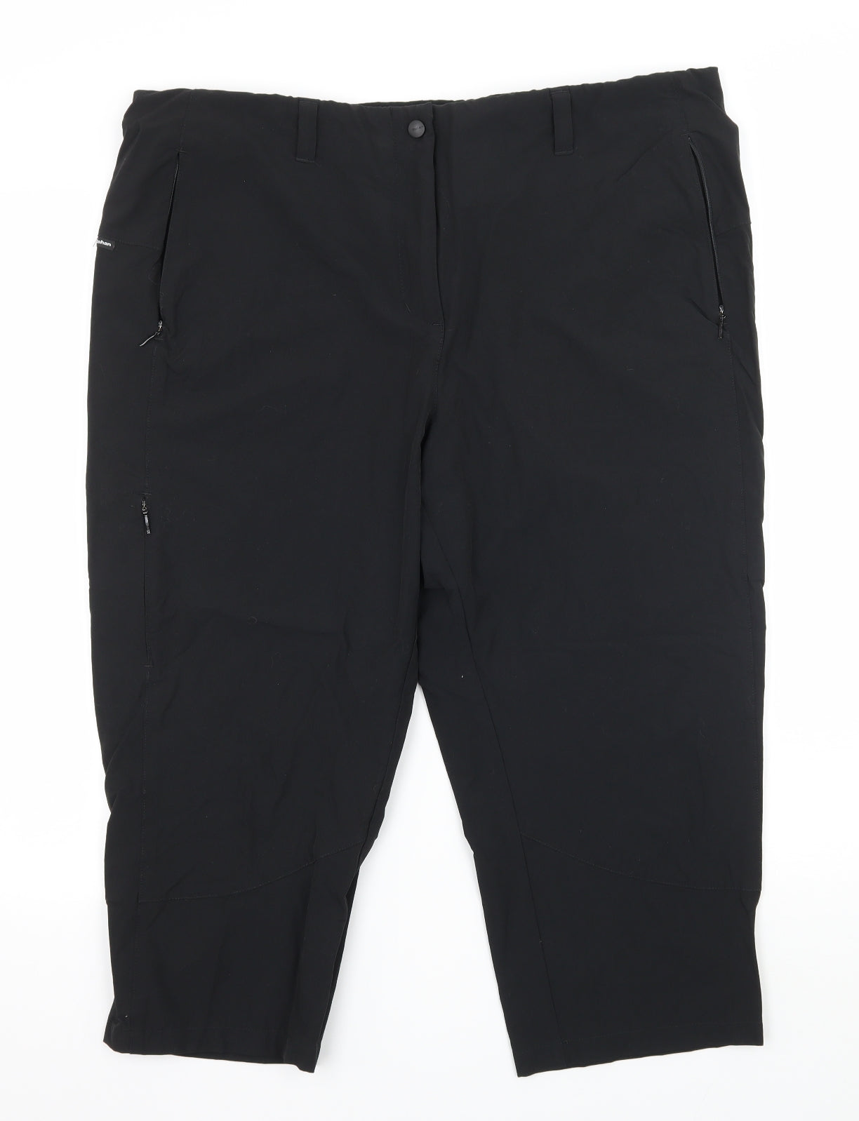 Rohan Womens Black   Trousers  Size 18 L20 in