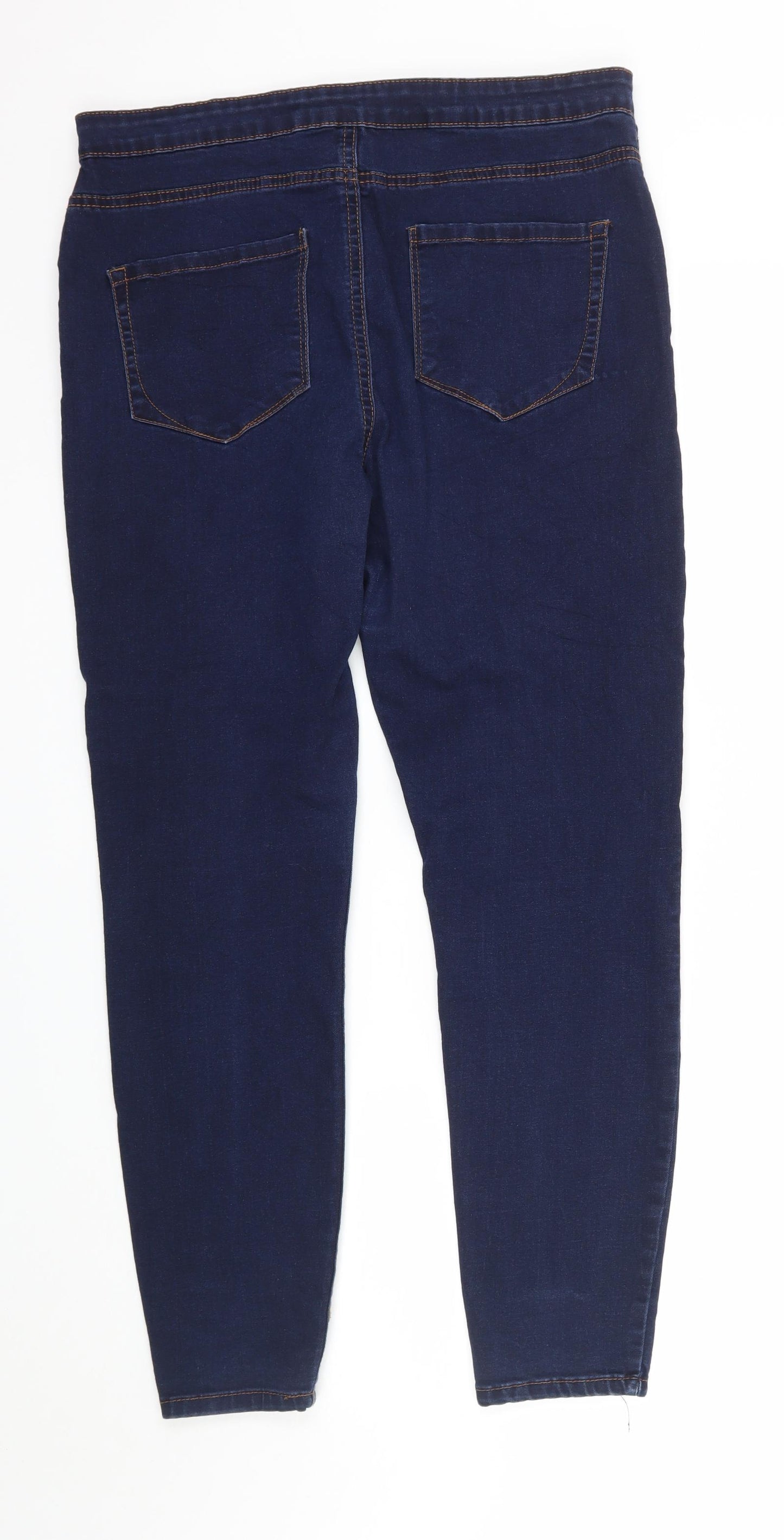 DenimCo Womens Blue  Denim Skinny Jeans Size 16 L27 in