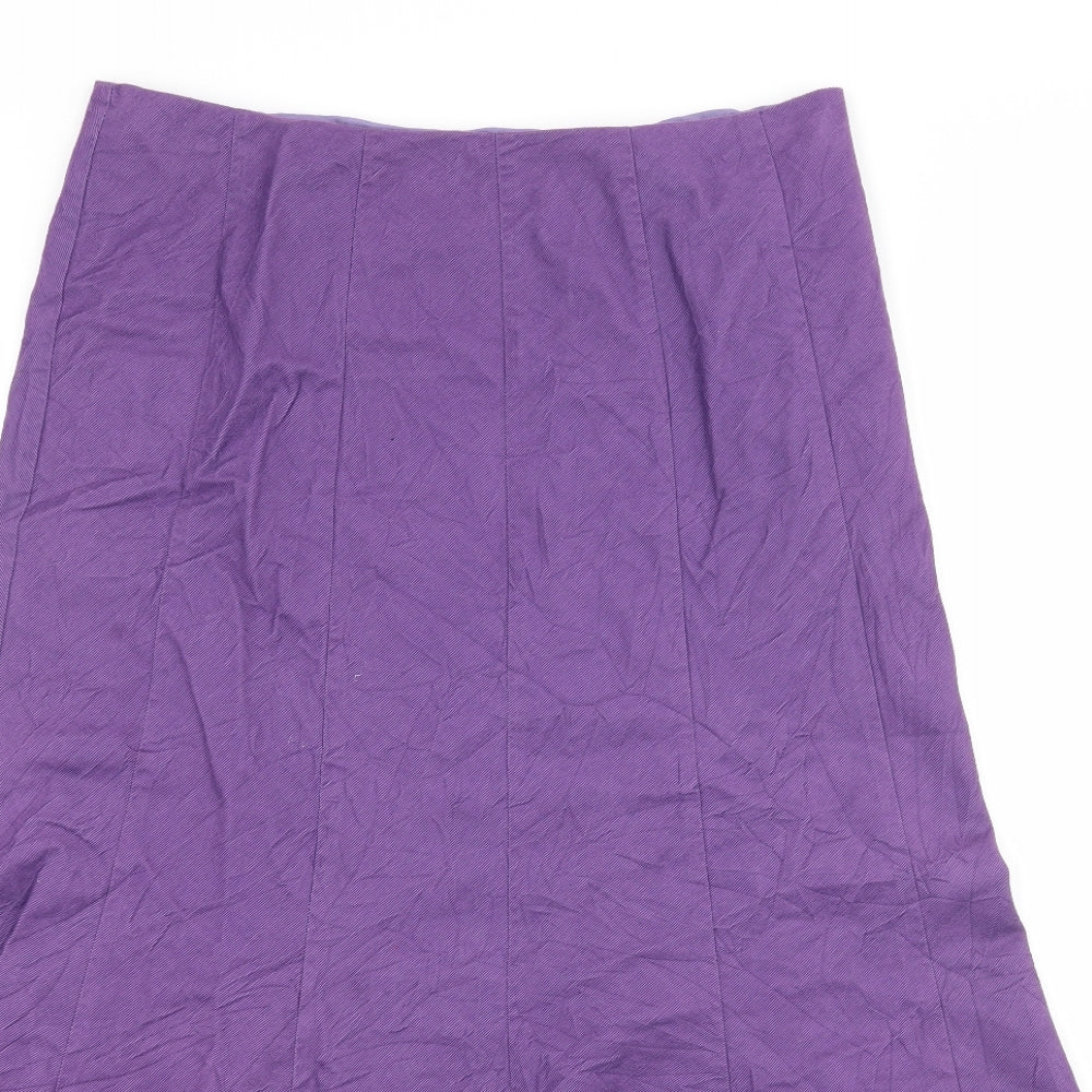 CC Womens Purple  Canvas Maxi Skirt Size 12