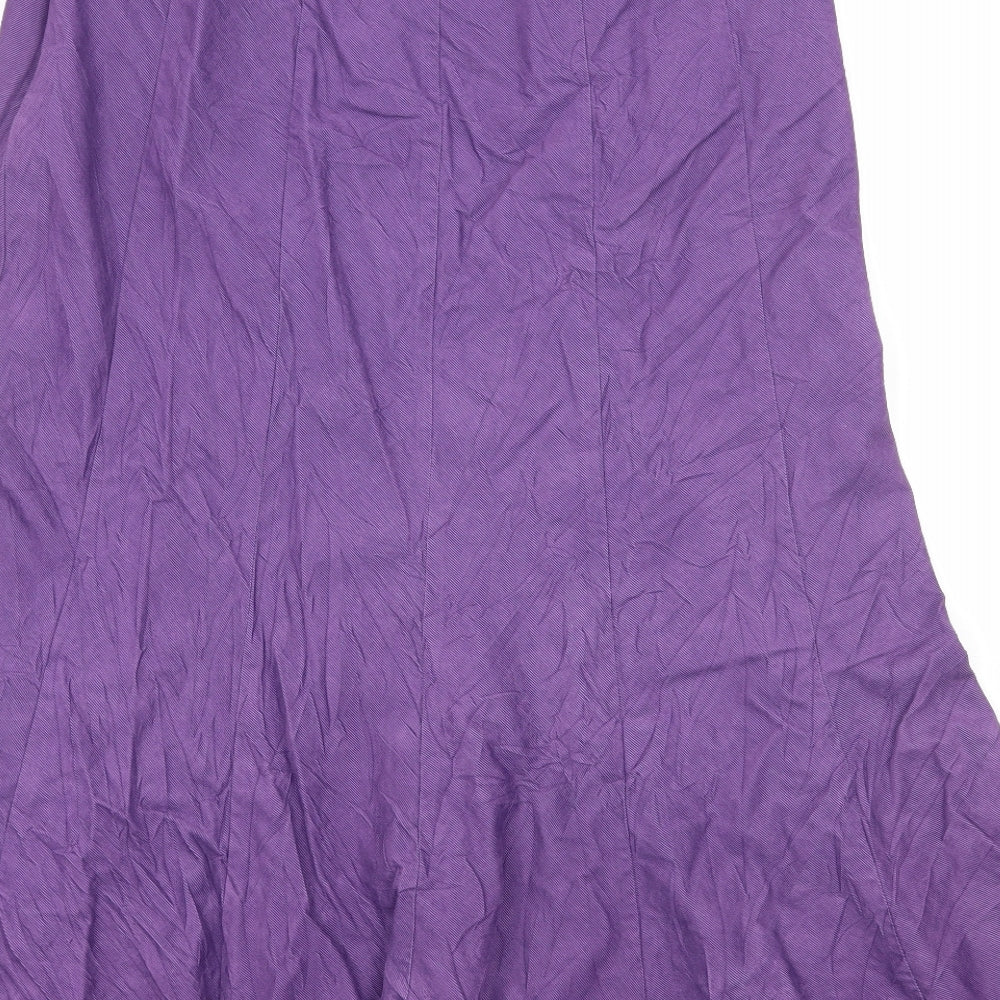 CC Womens Purple  Canvas Maxi Skirt Size 12