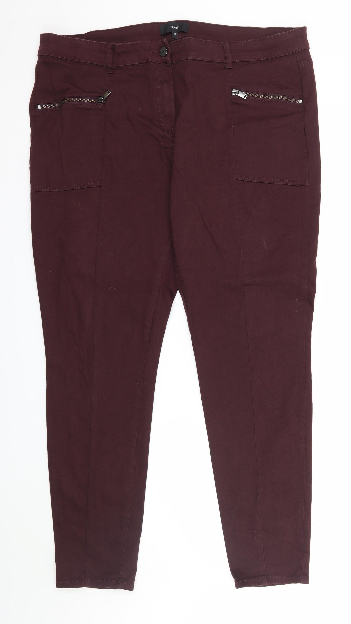 NEXT Womens Purple  Denim Skinny Jeans Size 20 L29 in