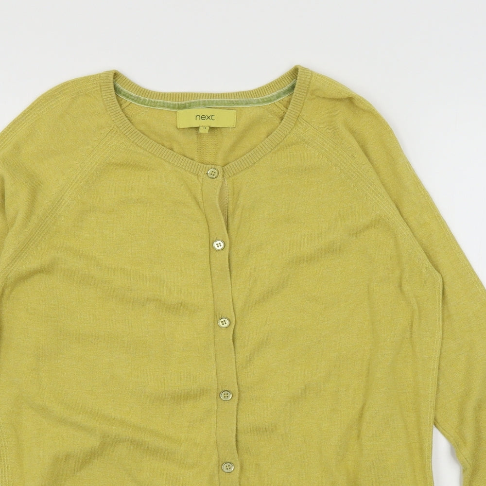 NEXT Womens Green  Knit Cardigan Jumper Size 12