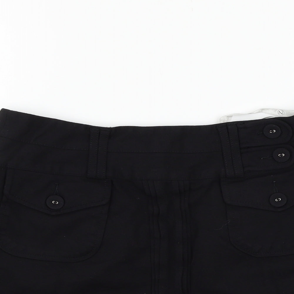 NEXT Womens Black  Jersey Mini Skirt Size 12