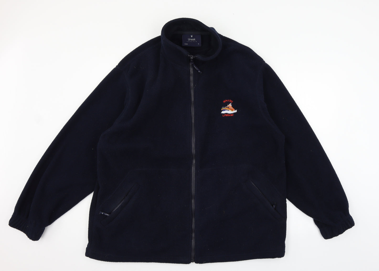 Uneek Mens Blue  Fleece Jacket  Size XL  - Whitby Lifeboat
